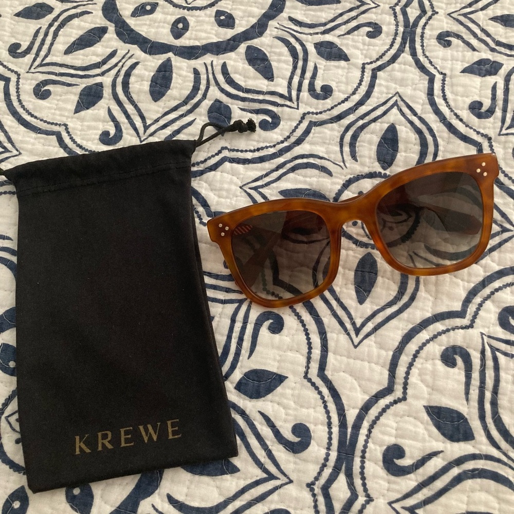 KREWE ADELE Amber Brown Sunglasses